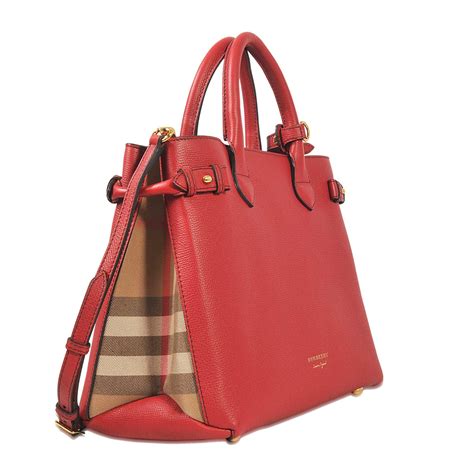 burberry medium banner bag rot rauleder|Burberry Medium Banner Bag .